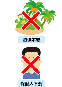 担保不要・保証人不要