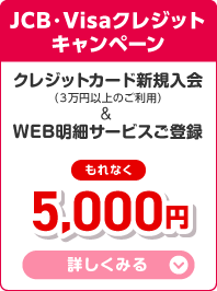JCB・Visaクレジットカードキャンペーン