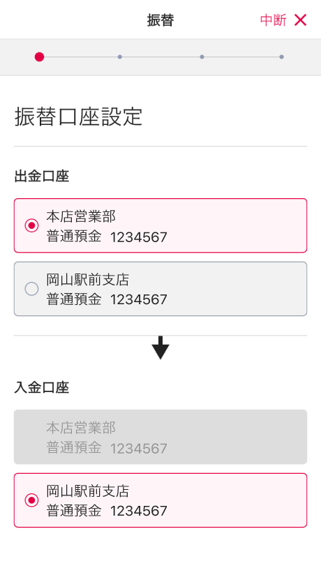 サービス個別TOP画面のイメージ