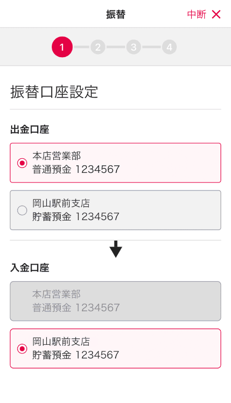サービス個別TOP画面のイメージ