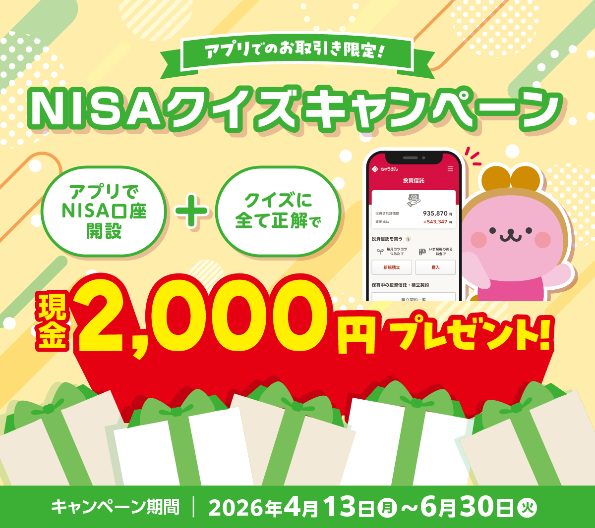NISAクイズキャンペーン