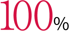 100％